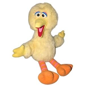 Vintage Playskool Big Bird Plush 14" Sesame Street Yellow Stuffed Animal